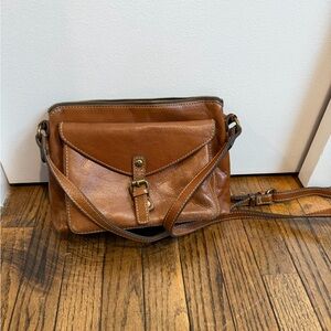 Patricia Nash Tan Leather Crossbody Bag